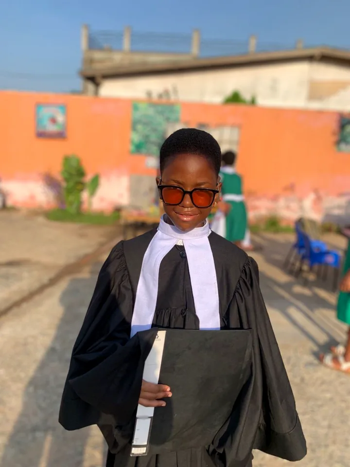 Learner in legal profession role-play